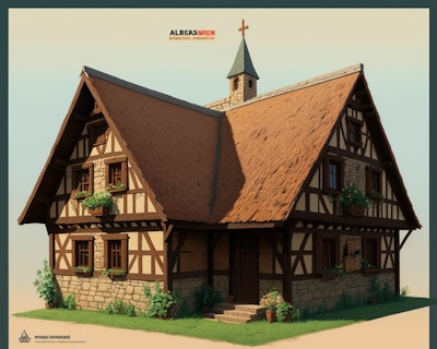 中世のドイツの家屋