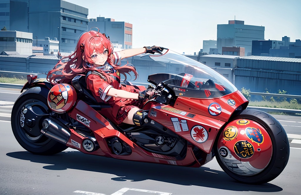 バイク女子高生