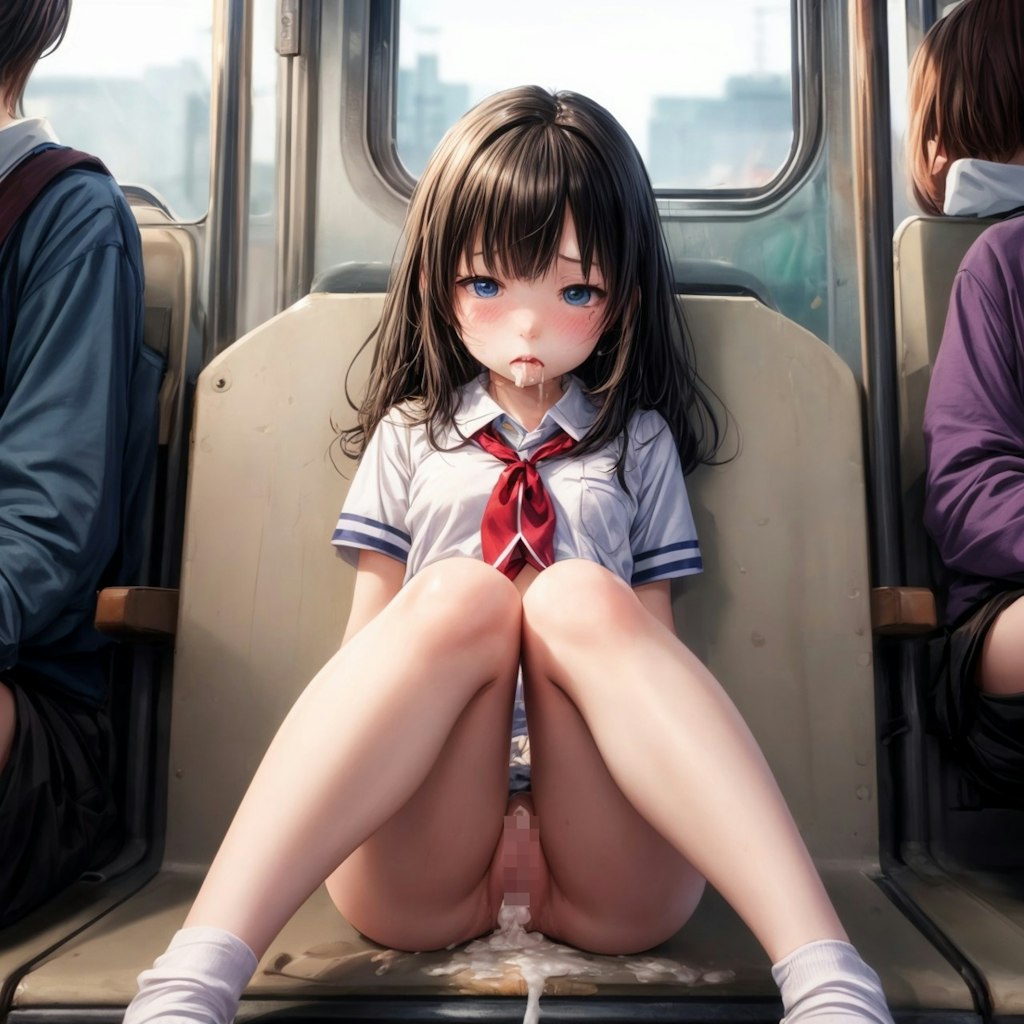 バスでうとうとしてる女の子にイタズラ（？）しちゃった的な