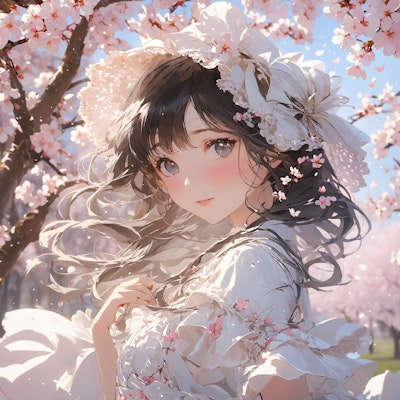 桜と純白姫