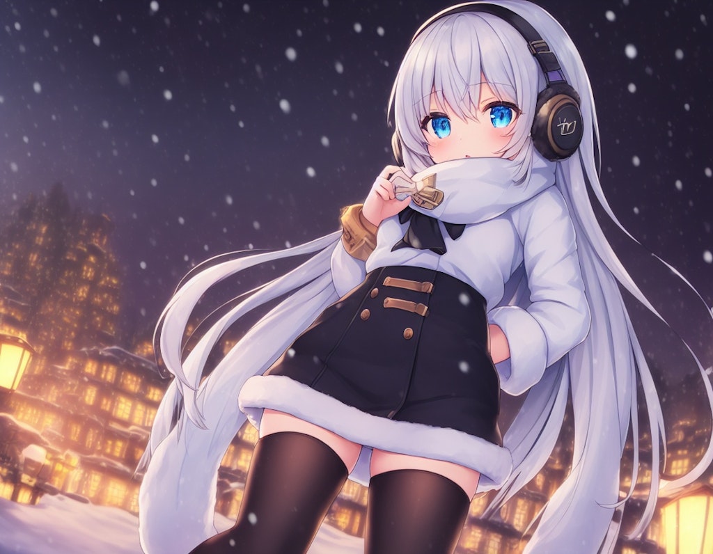 少女と雪の街