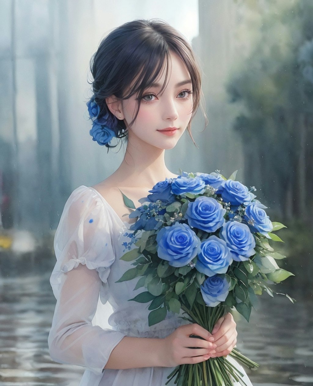 Blue rose