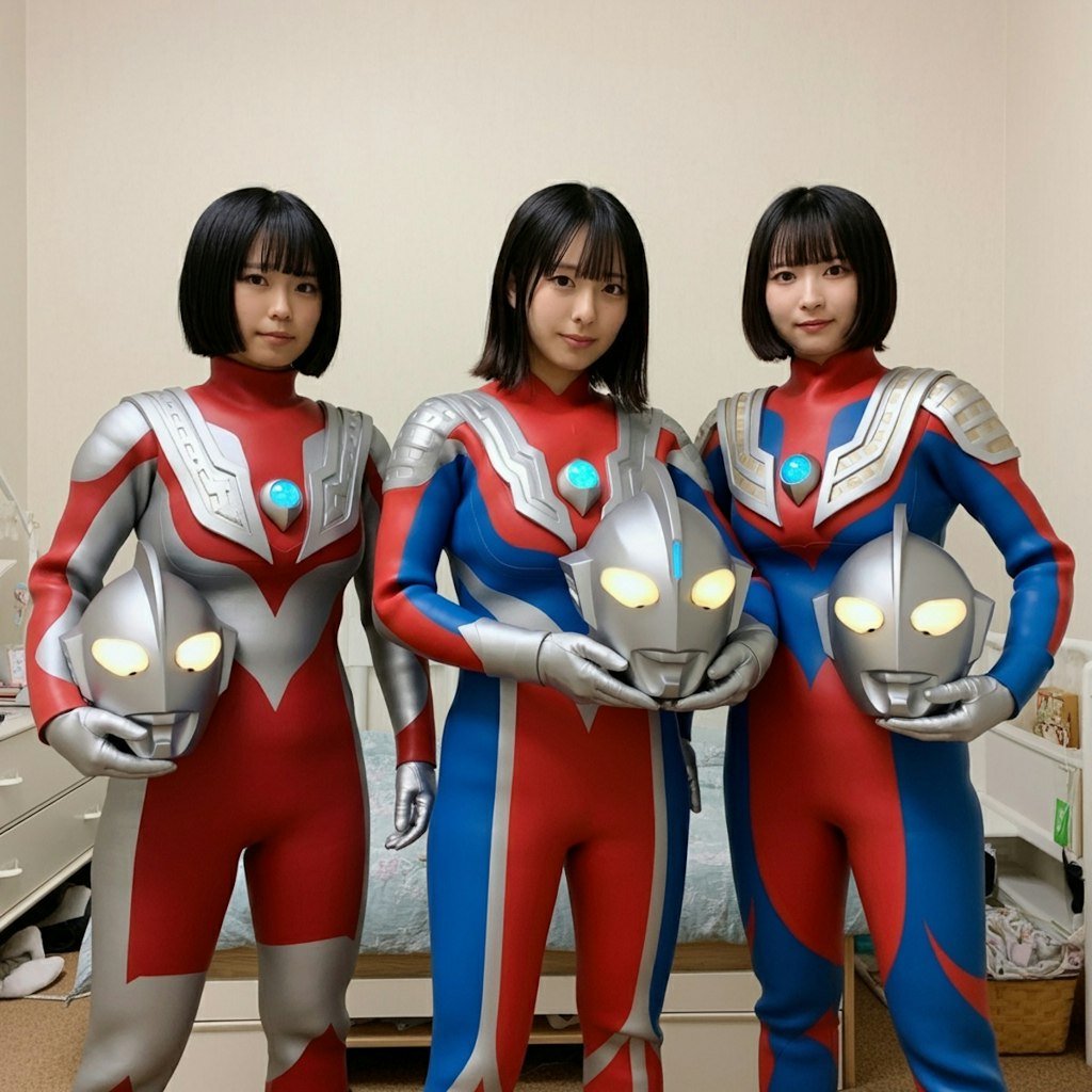 ウルトラウーマン3人