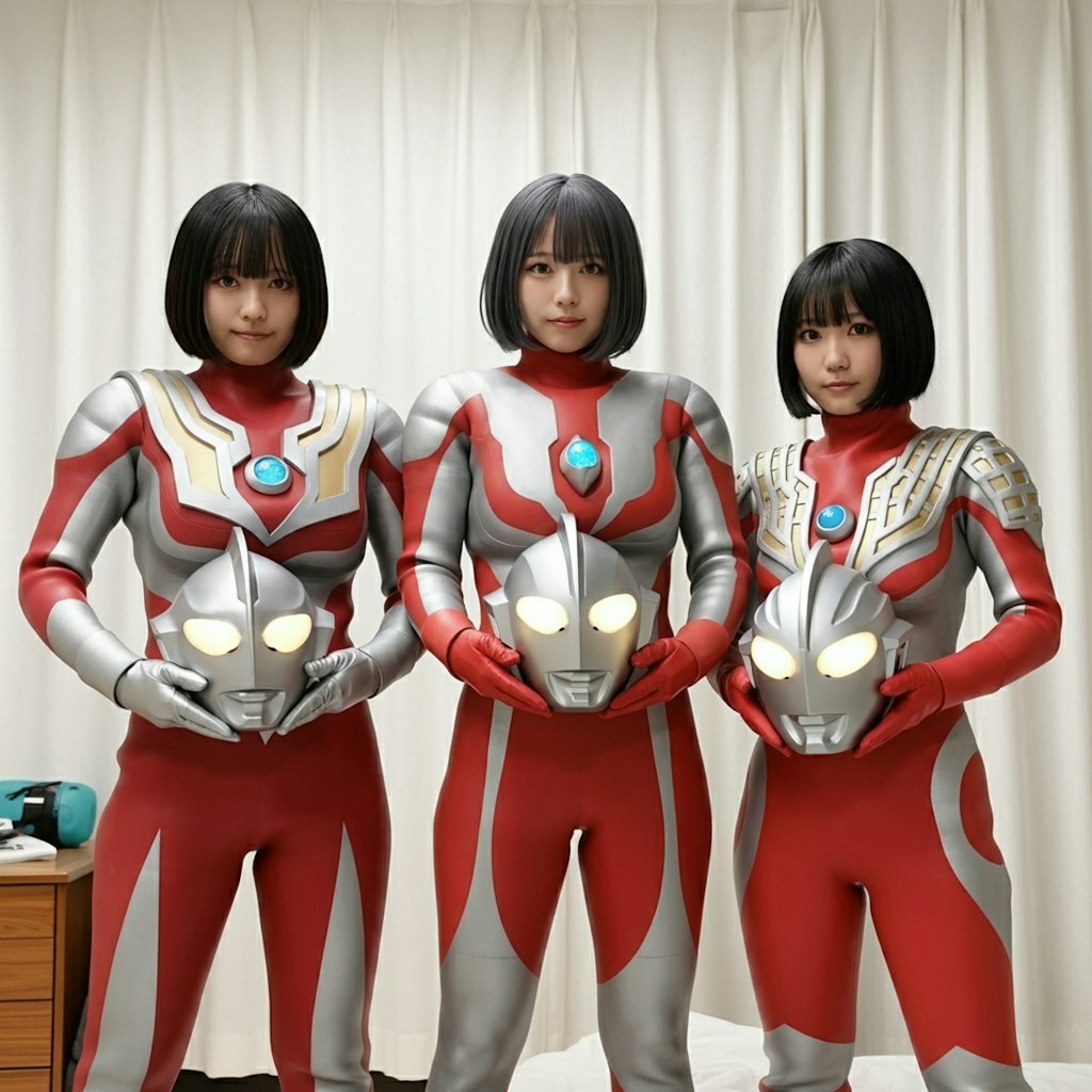 ウルトラウーマン3人