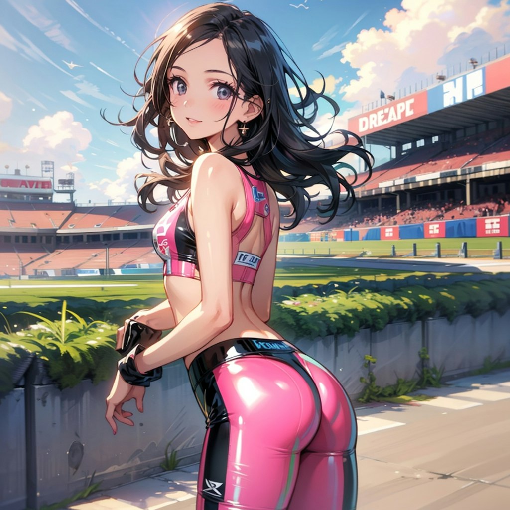 TOPAZでレースクィーン　和歌月まりあ