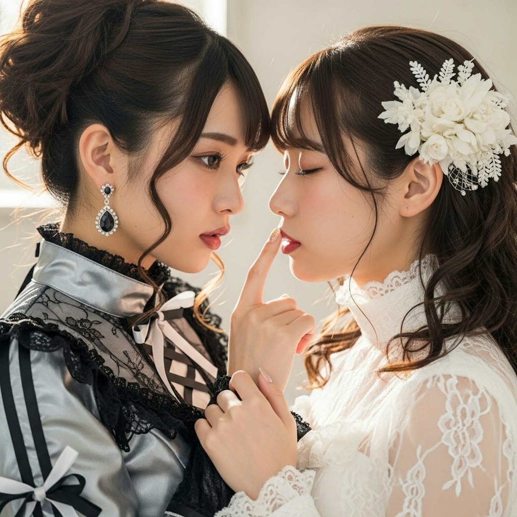 着飾って・・・