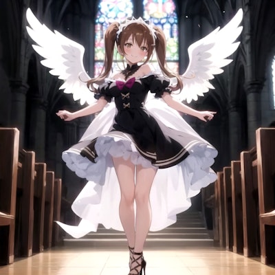 教会に君臨する聖天使