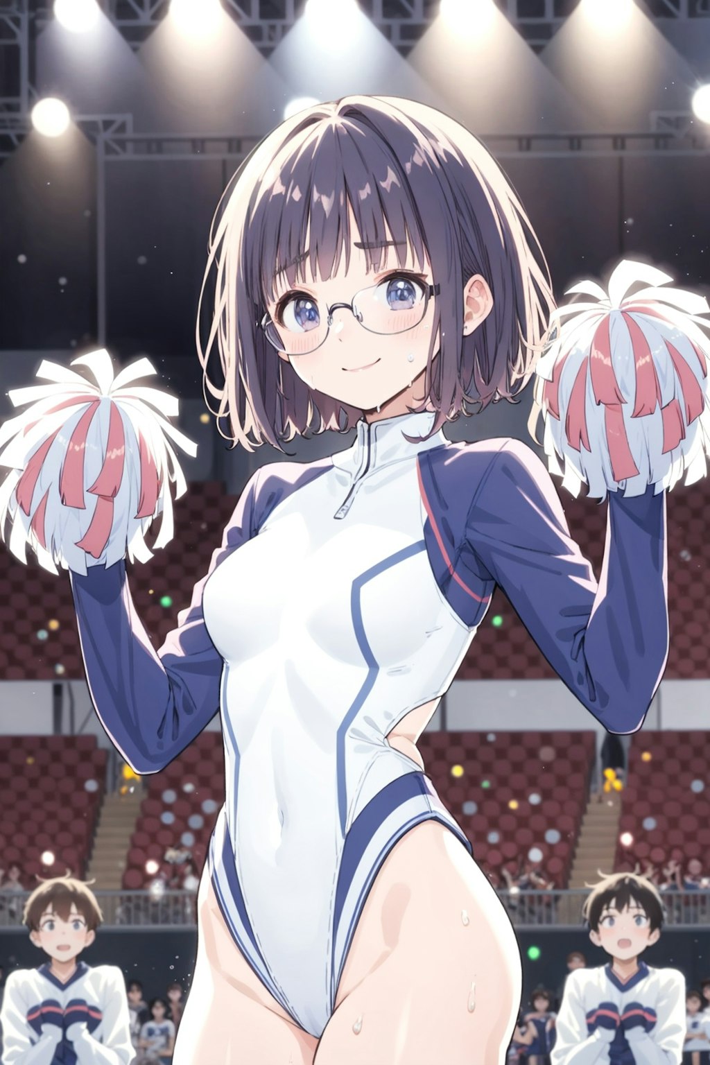 Cheerleaders with glasses