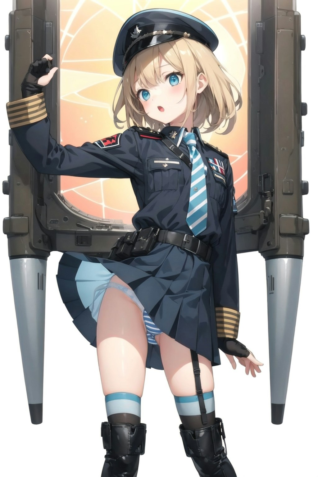 特殊装備の軍服少女