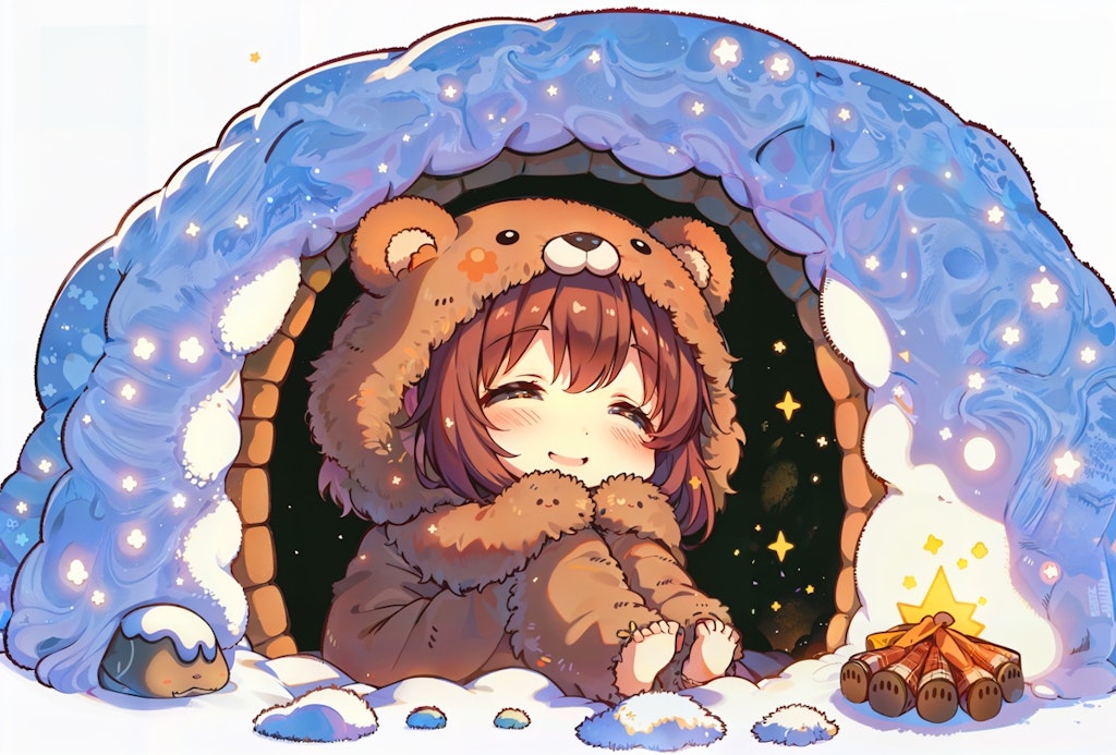 冬眠するクマ娘
