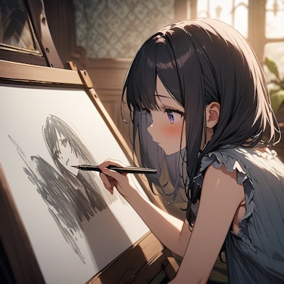drawing girl
