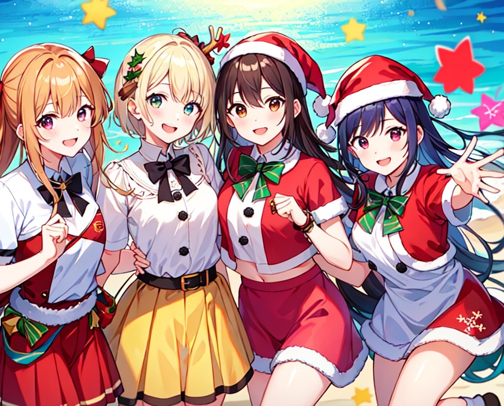 ハッピーサマークリスマス！！女の子集合その2（12枚）