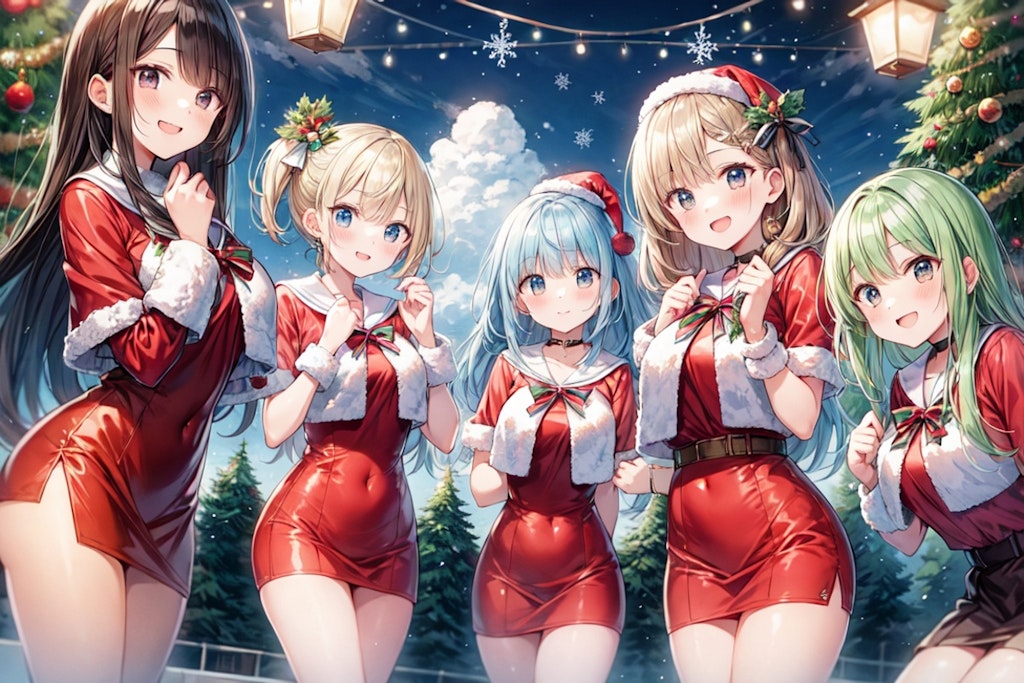 ハッピーサマークリスマス！！女の子集合その2（12枚）