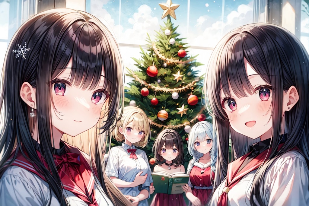 ハッピーサマークリスマス！！女の子集合その2（12枚）