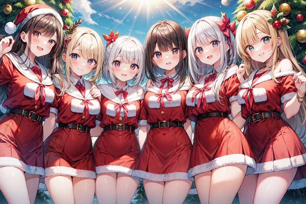 ハッピーサマークリスマス！！女の子集合その2（12枚）