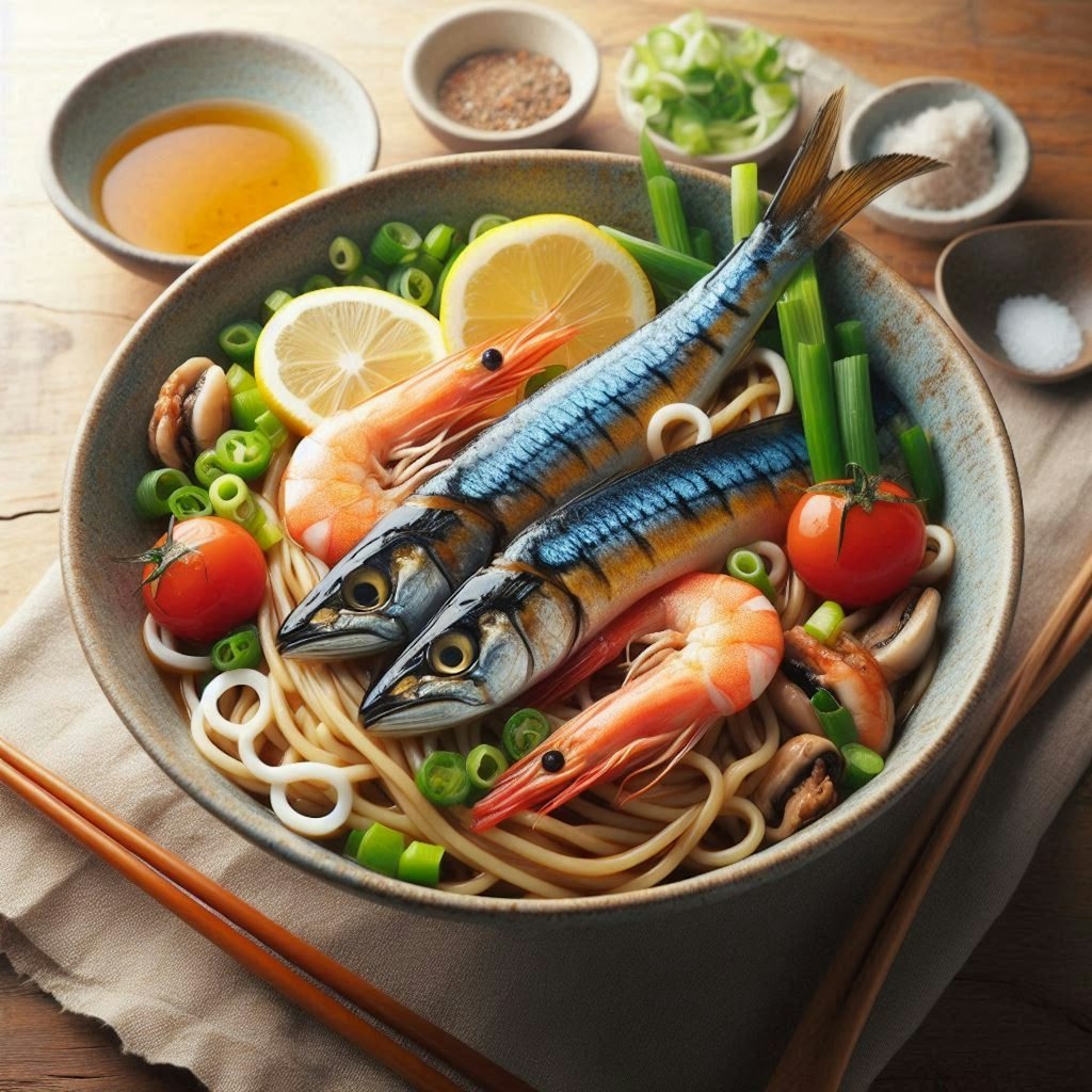 秋のseafood noodle開発