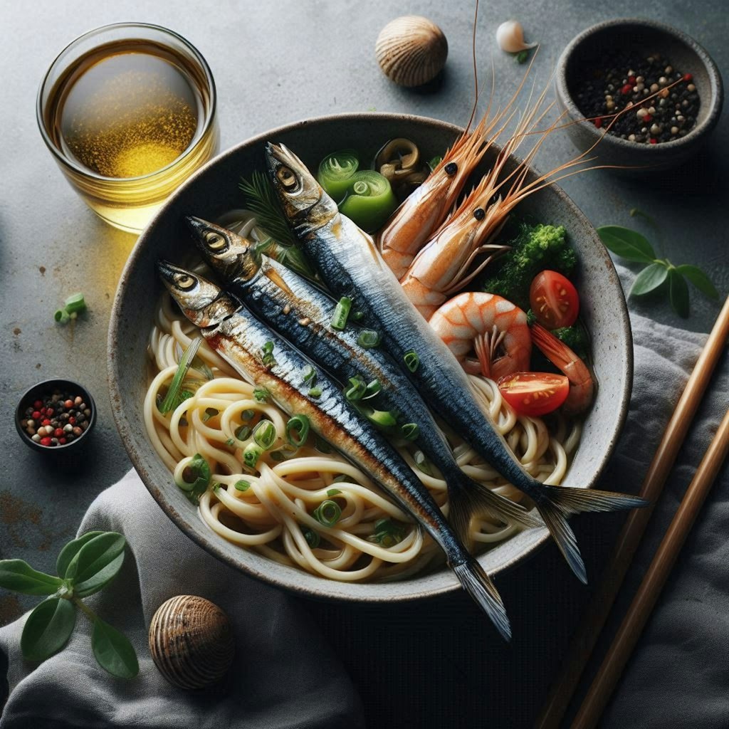 秋のseafood noodle開発