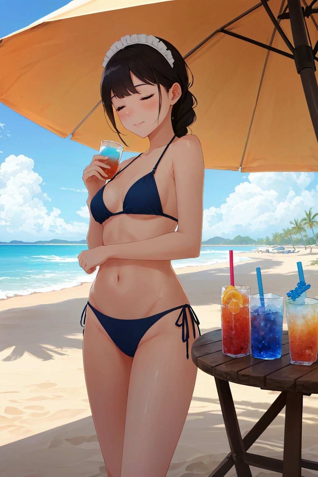 メイドさんとバカンス🏝️🍹