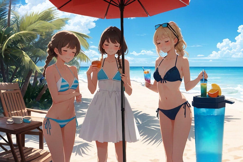 メイドさんとバカンス🏝️🍹