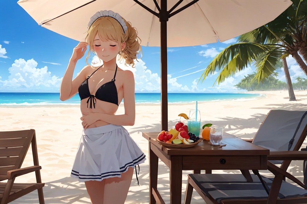 メイドさんとバカンス🏝️🍹