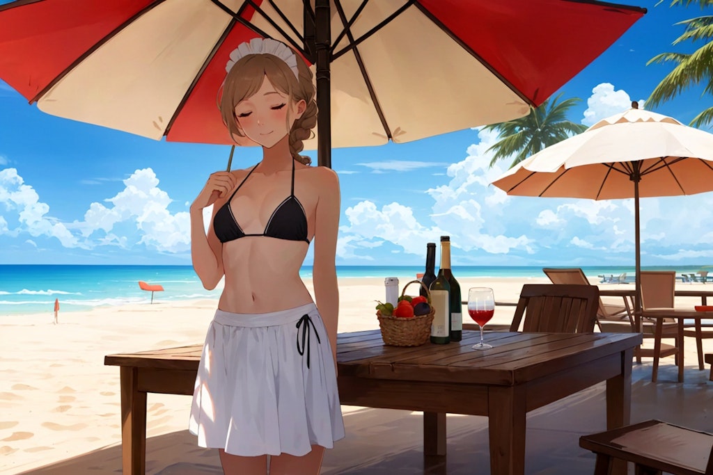 メイドさんとバカンス🏝️🍹