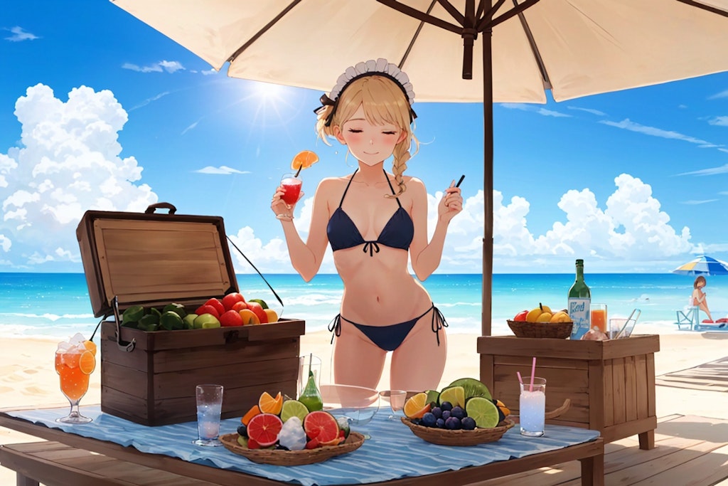 メイドさんとバカンス🏝️🍹