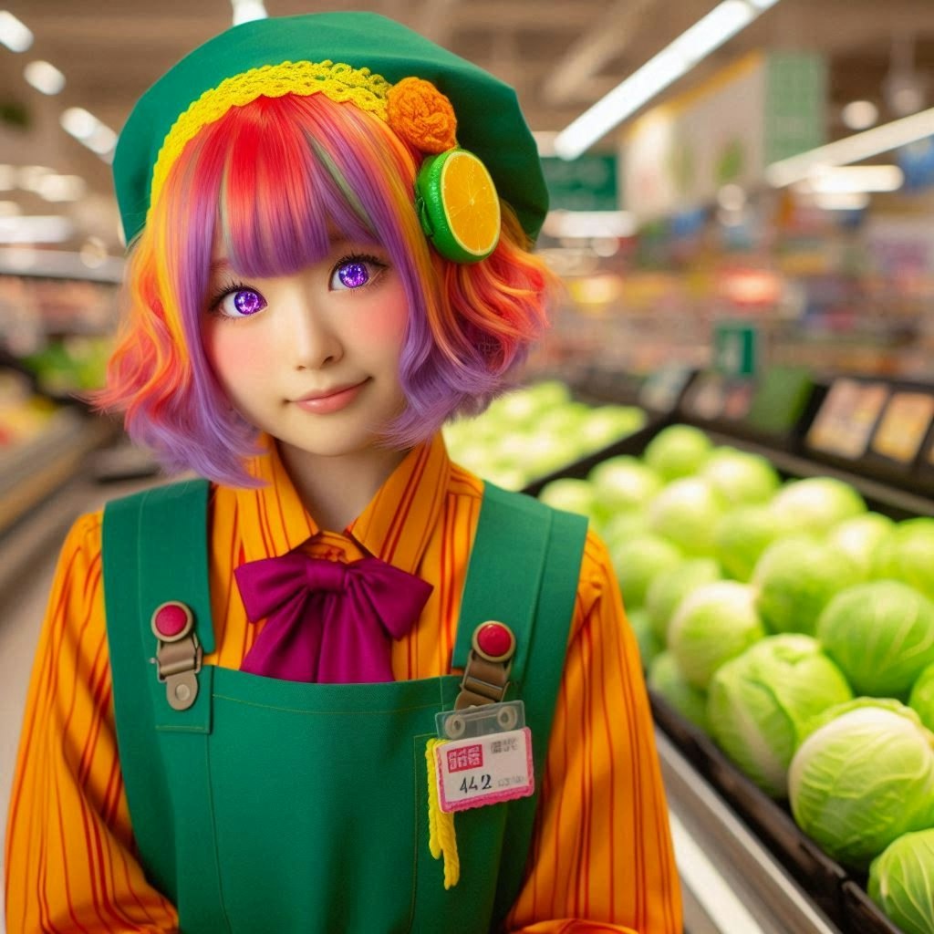 キャベツ売り場のUNICORNちゃん