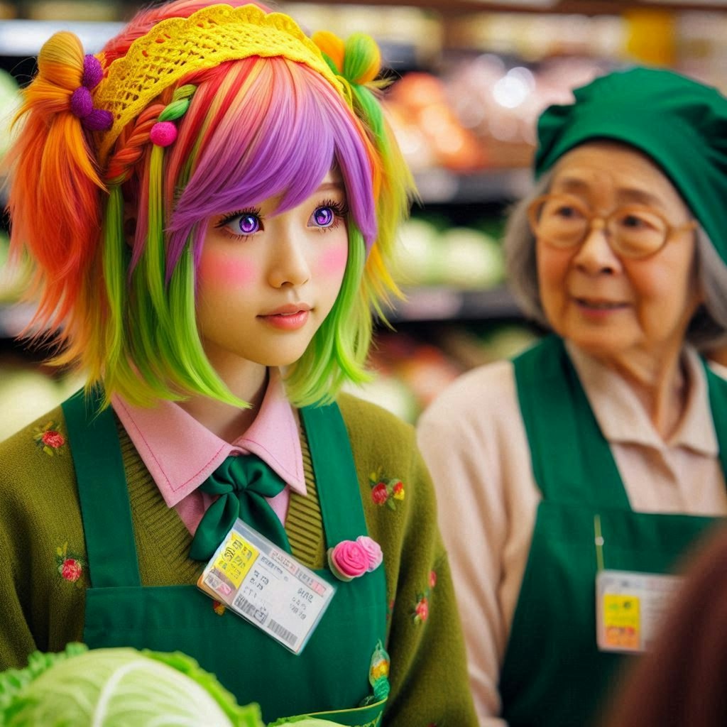 キャベツ売り場のUNICORNちゃん