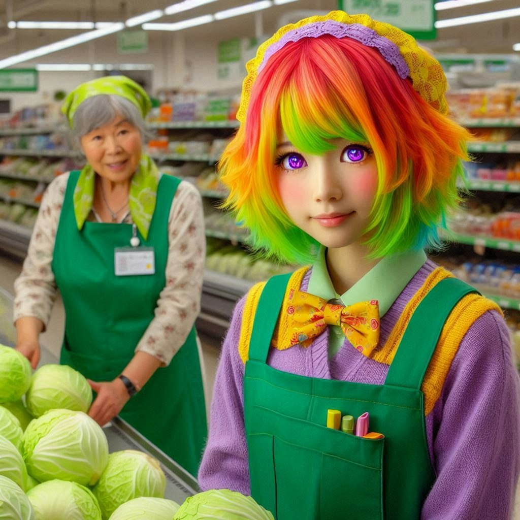 キャベツ売り場のUNICORNちゃん