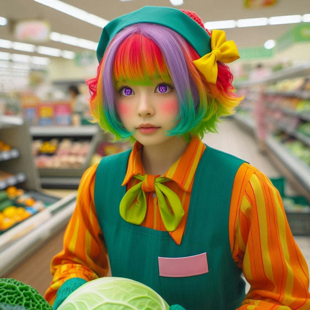 キャベツ売り場のUNICORNちゃん
