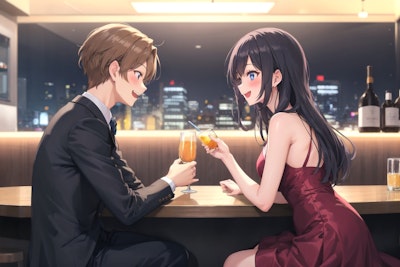 友達の結婚式で知り合った人と……🍷🍷✨