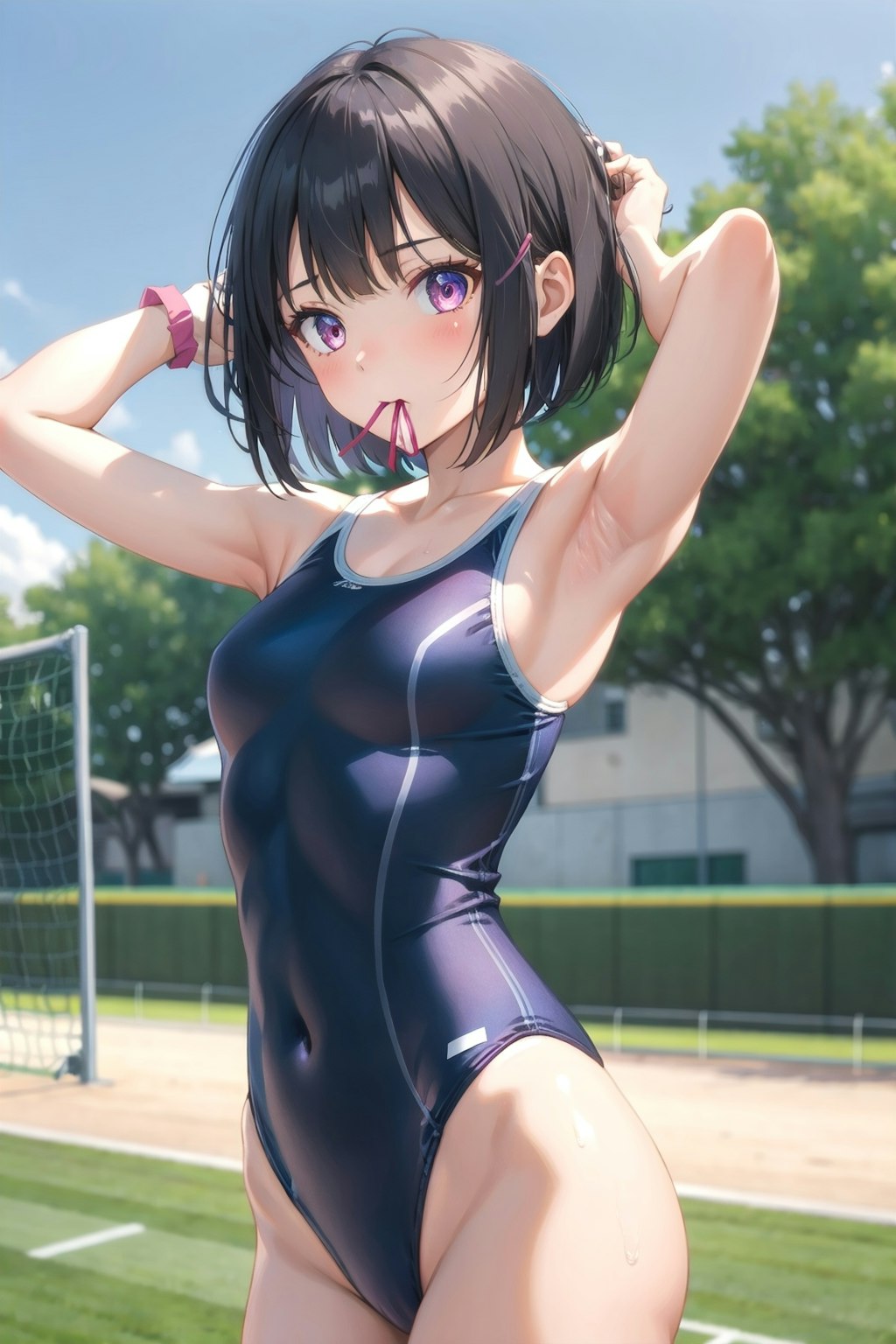 スクール水着の女の子