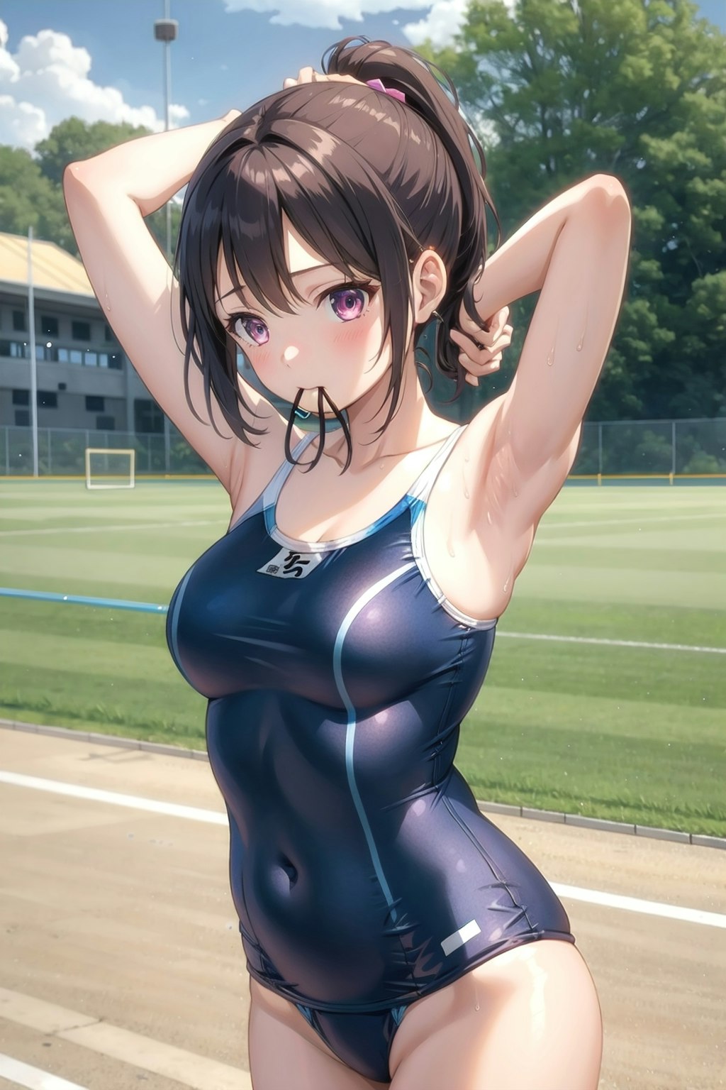 スクール水着の女の子