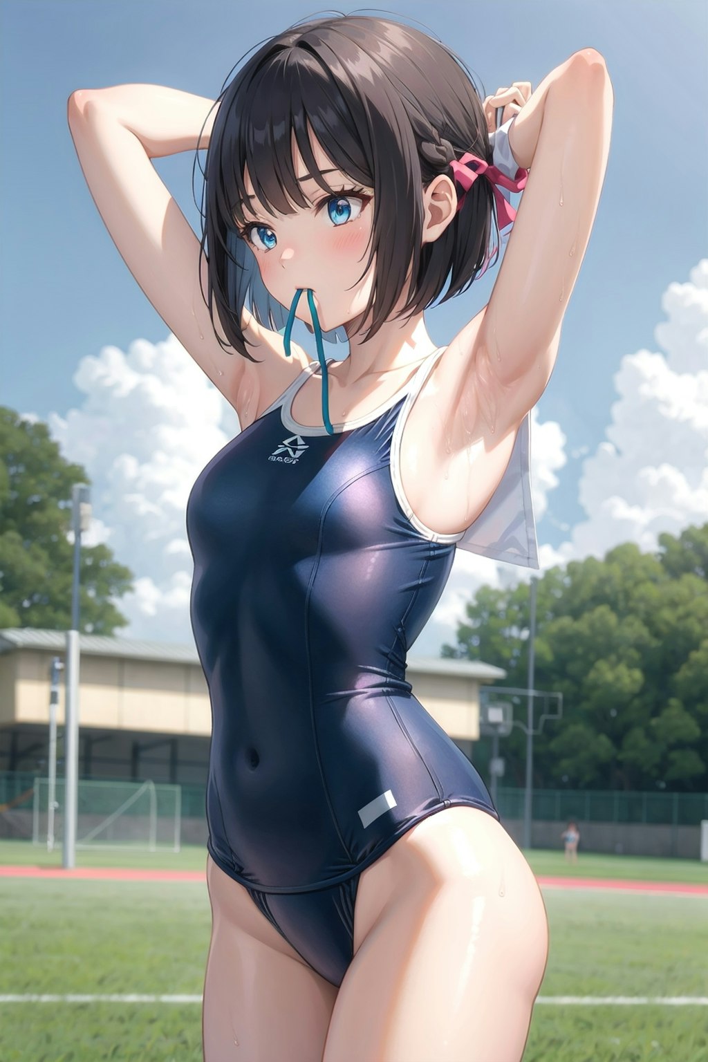 スクール水着の女の子