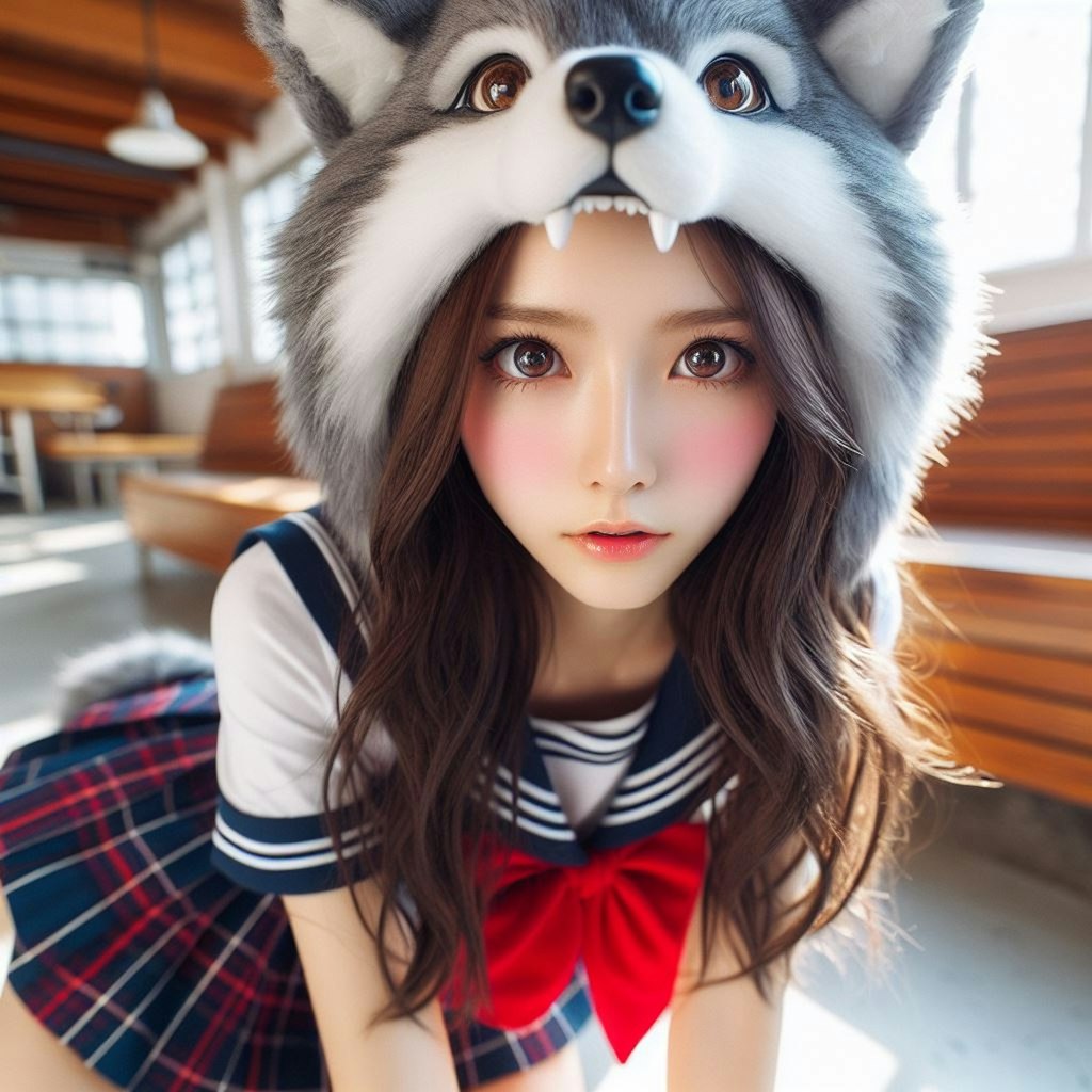 女子高校生🐺