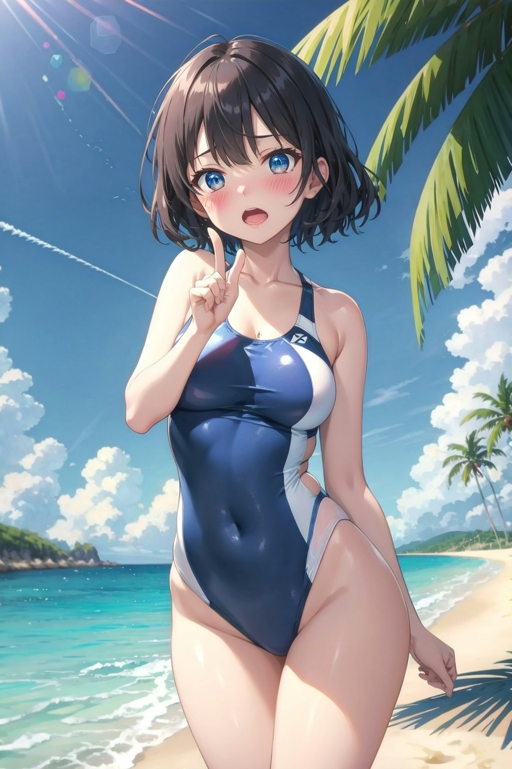 水着の女の子