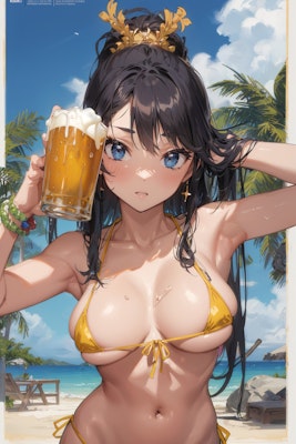 飲み屋にあるビールのポスター