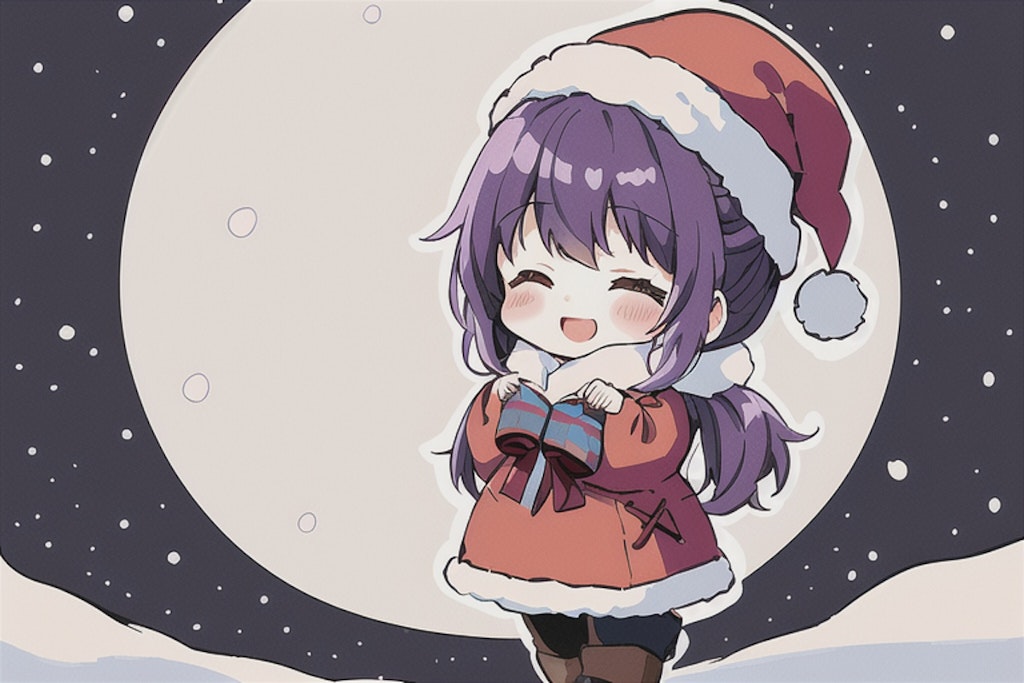 お月さまとクリスマスの魔法使いちゃん！