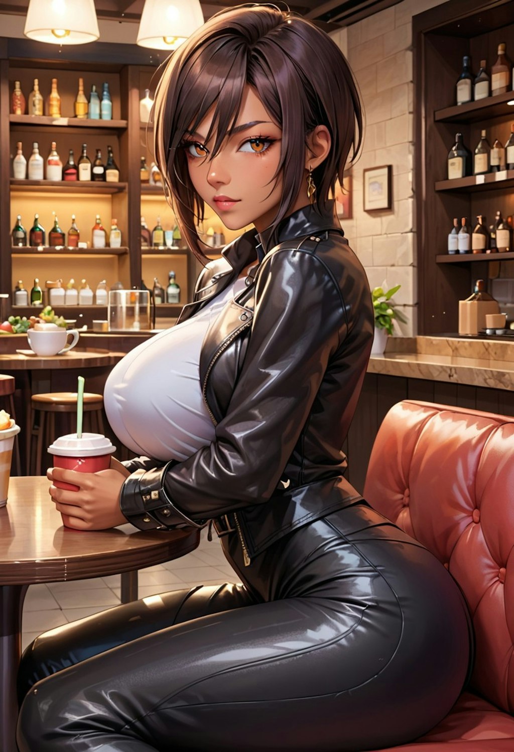 喫茶店で会った褐色お姉さん