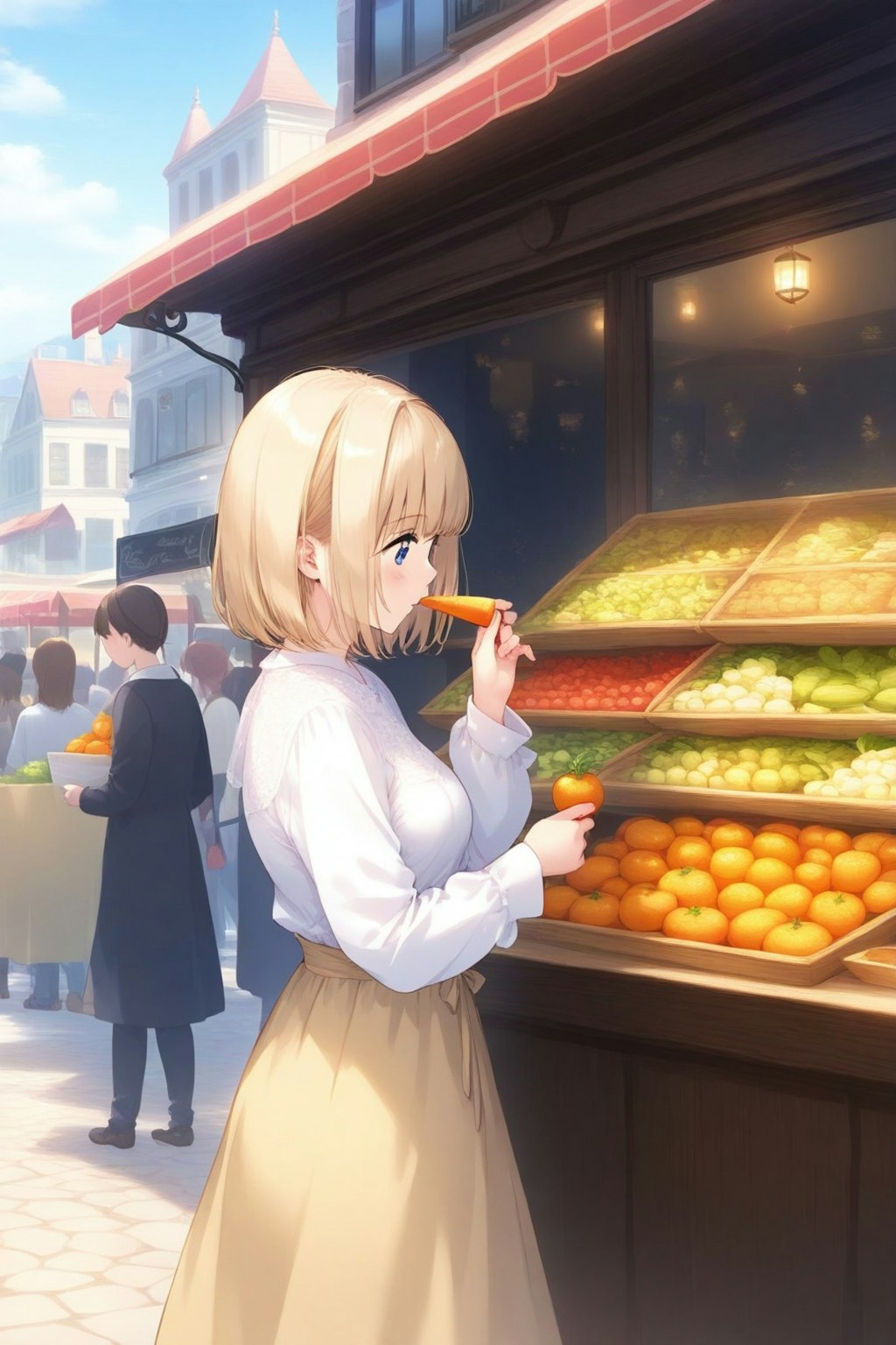 嬢ちゃん　勝手に食べてはだめだよ