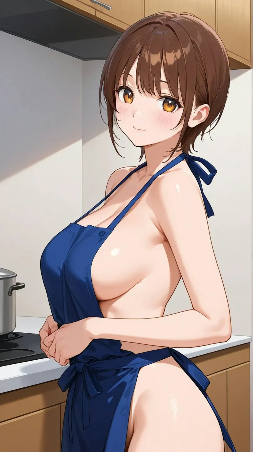 裸エプロン　A