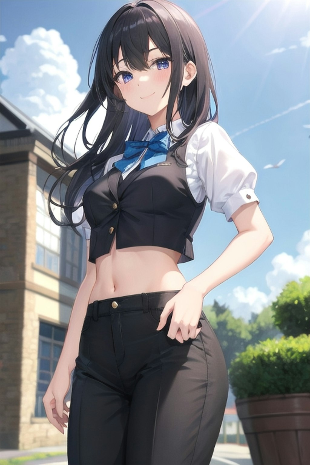 かっこかわいいパフ袖好きのタキシード美少女