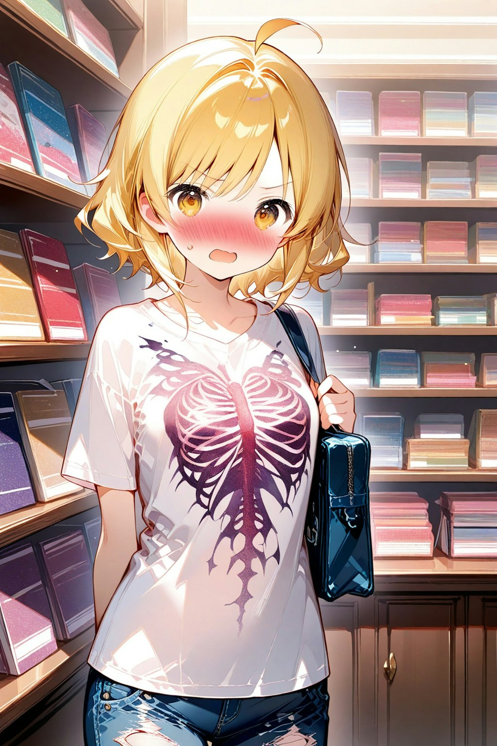 本屋でばったり出くわす黄島ユイ