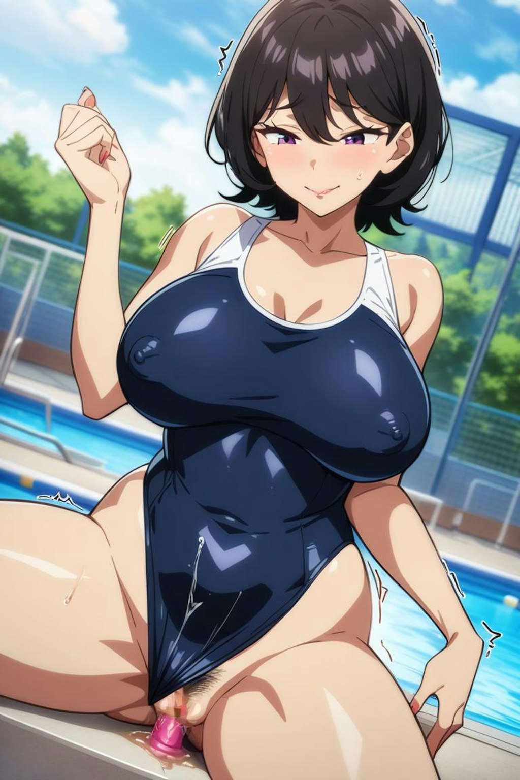 熟女スク水　その2