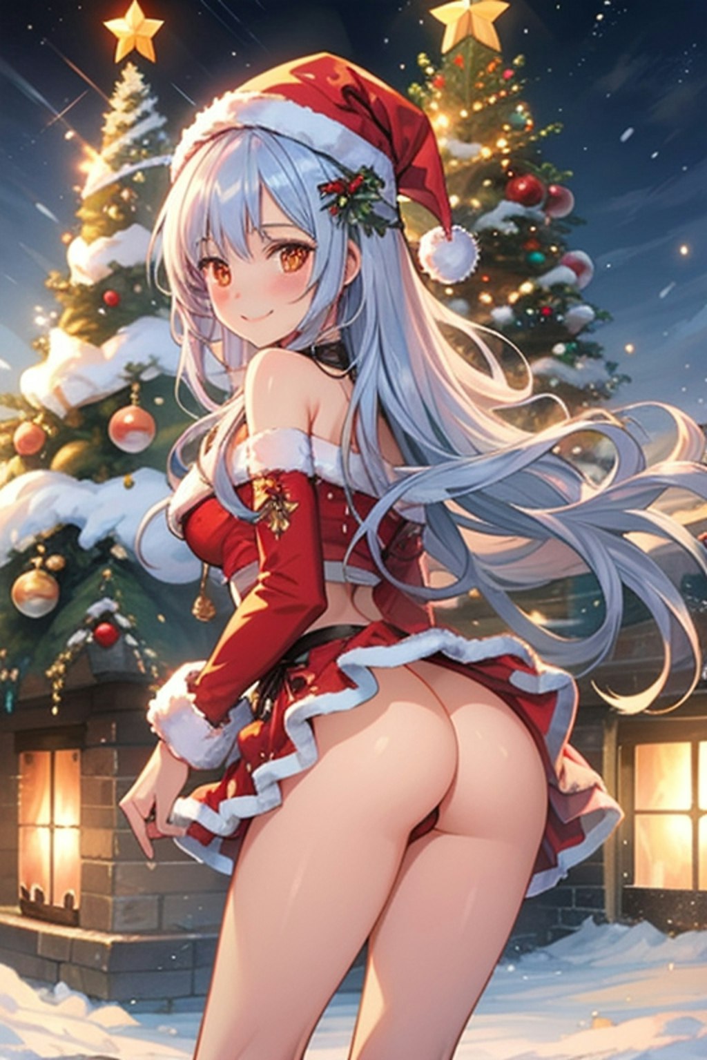 美少女からのクリスマスプレゼントパンチラ越え『え？パンチラじゃ物足りない？じゃあ…はい♡』