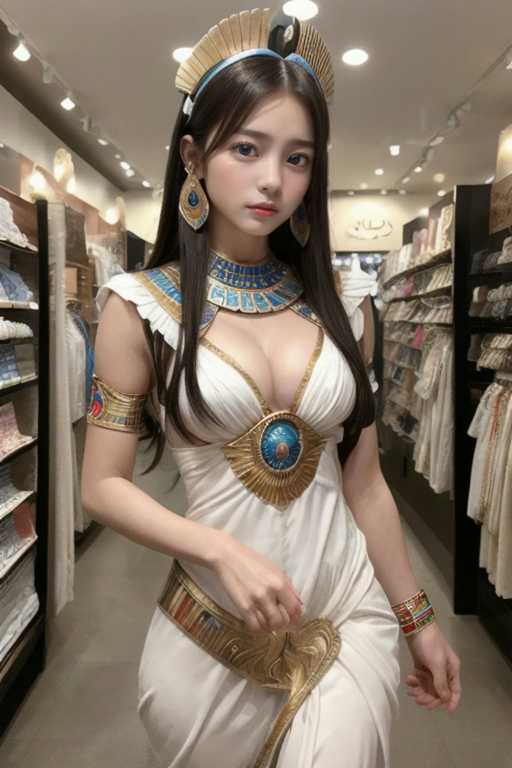 エジプシャン婦人服店の看板娘