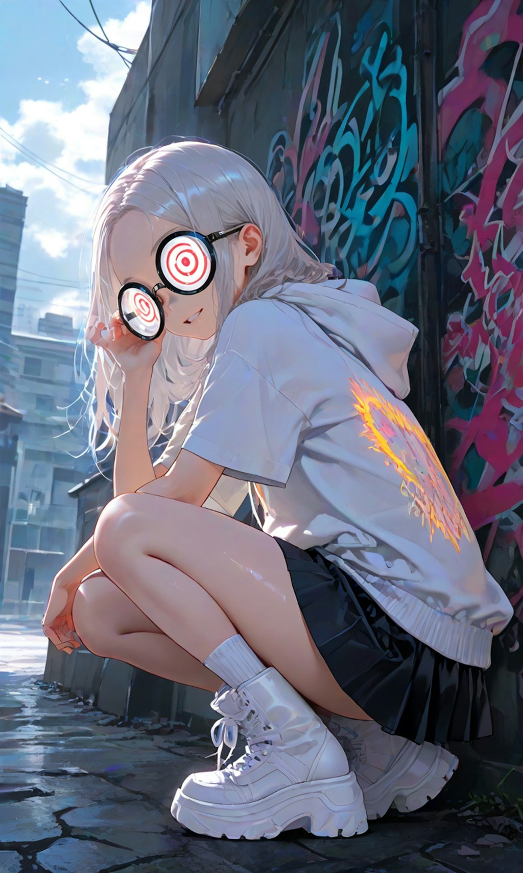 オーバーサイズhoodie
