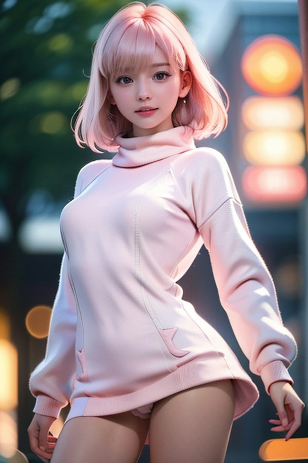 Pale pink color Girl