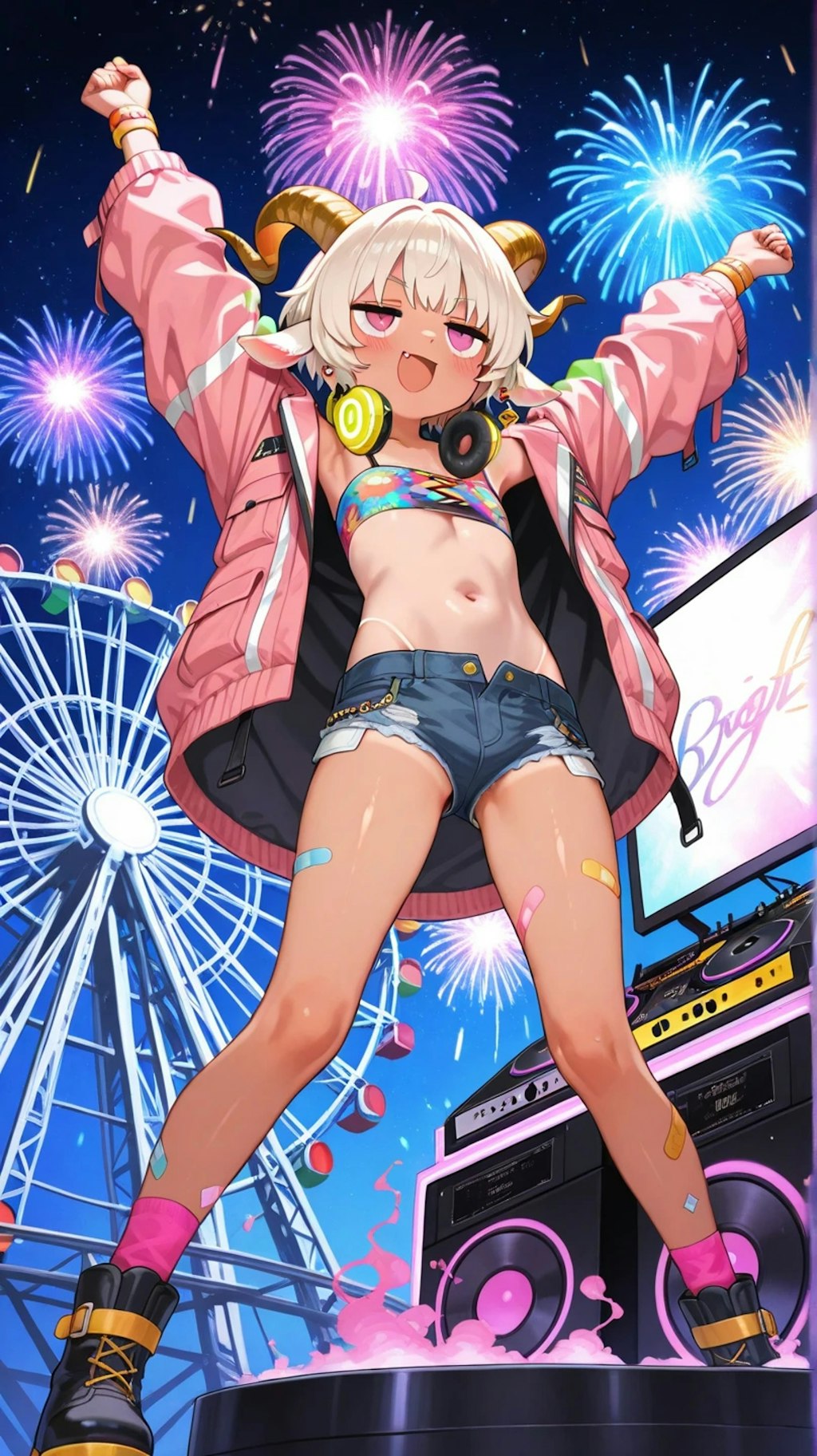エグいドロップをくらわすヤギ