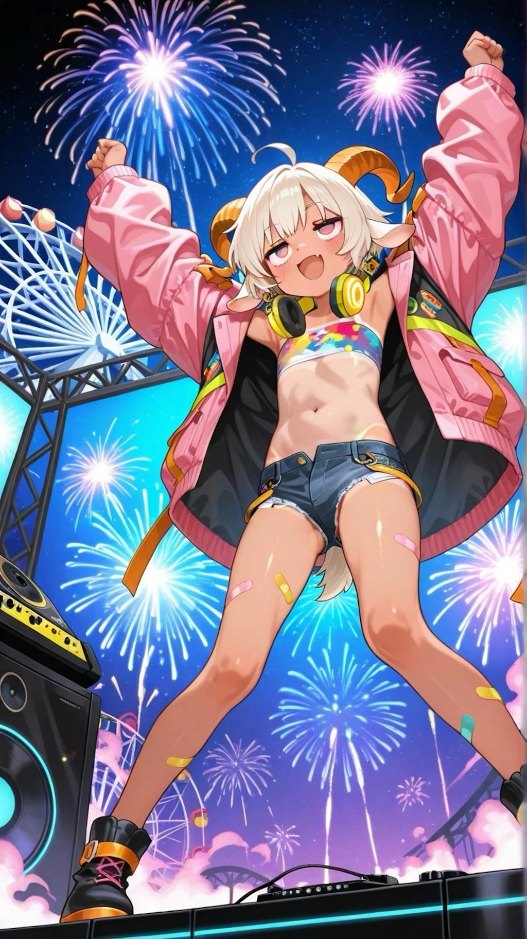 エグいドロップをくらわすヤギ